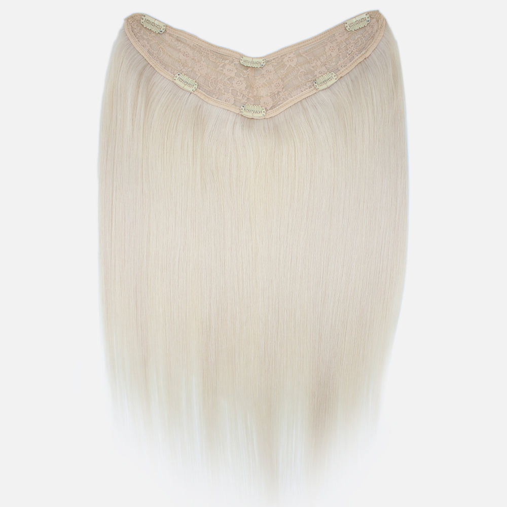 bright ash blonde hair extension