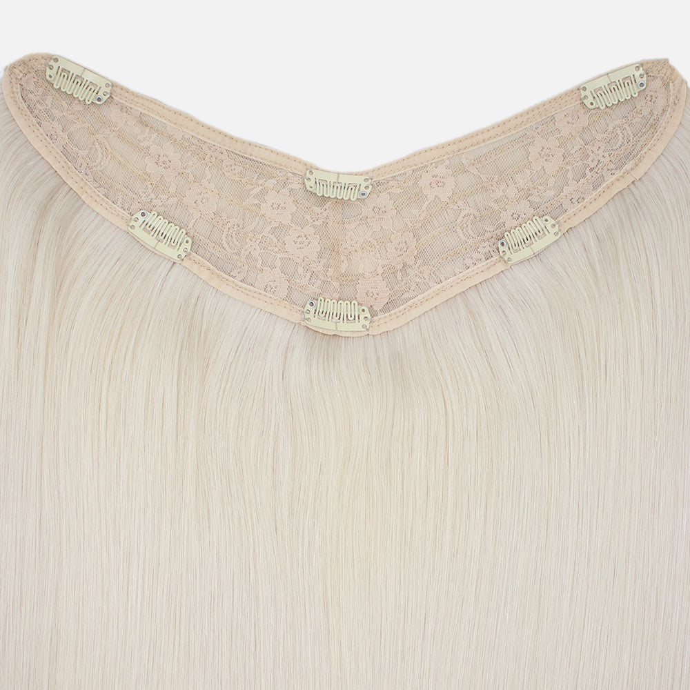 bright ash blonde hair extension