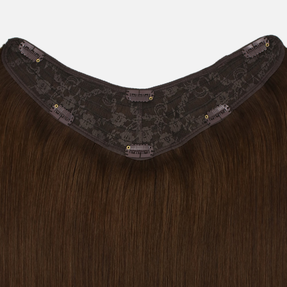 Brown with amber highlights hair extension