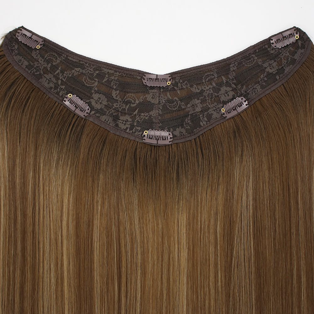 hair extensions caramel and blonde tones