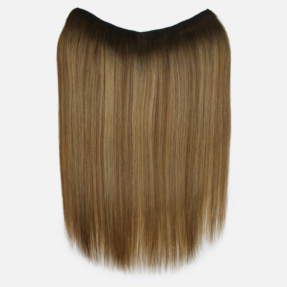 hair extensions caramel and blonde tones